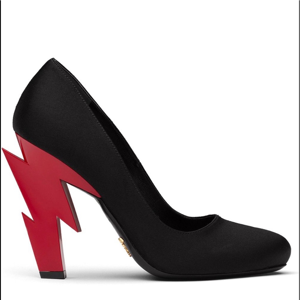 Prada satin pumps